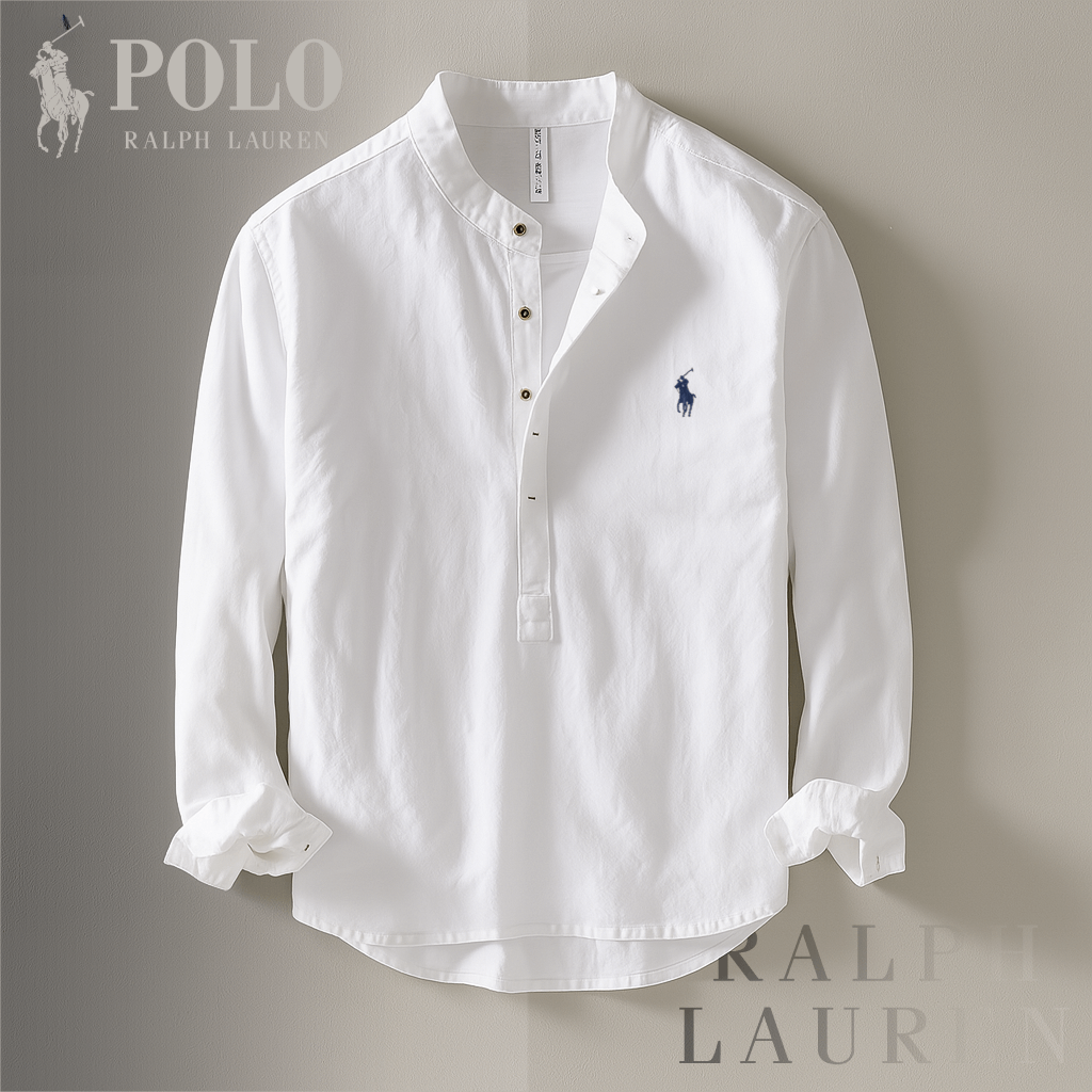 RL - Shirt With Stand-Up Collar