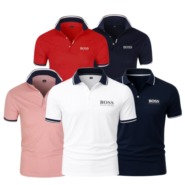 [BUY 3 GET 5 FREE] Premiere Polo Shirt Kit (5 Pack)